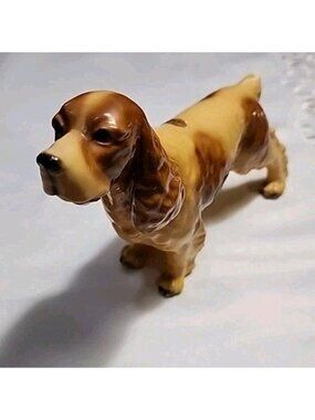Mortens Studio Ceramic Cocker Spaniel Dog 7" Figurine w/ Orig. Label c.1930